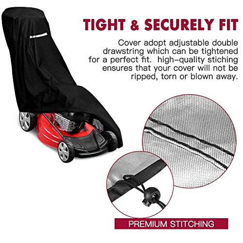 Heavy Duty Waterproof Lawn Mower Cover - Universal Fit