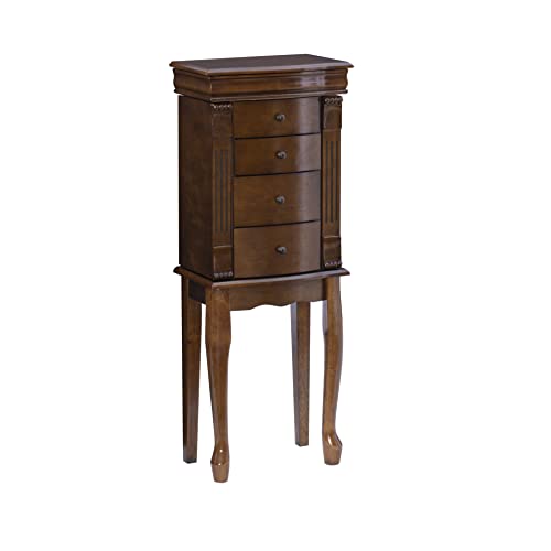 Powell Louis Philippe Jewelry Armoire, Walnut