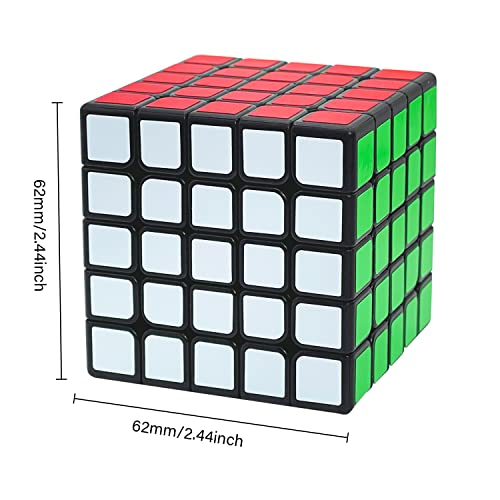 Shengshou 5x5 Cube Puzzle Toy, Black