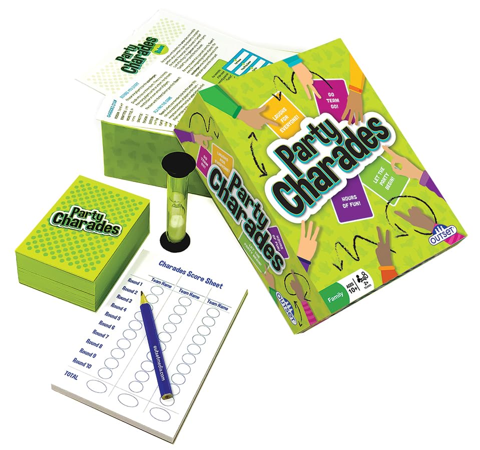 Party Charades Game for Family Fun, 550 Charades