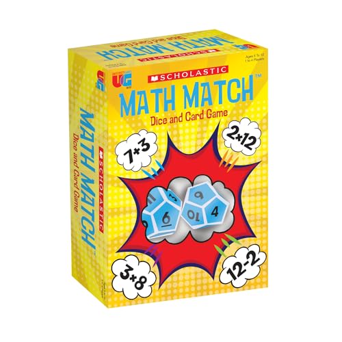 Scholastic Math Match Travel Dice Game - Fun Educational Puzzle