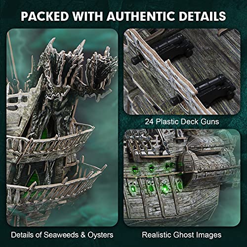 3D LED Dutchman Pirate Ship Puzzle - 360 Pieces