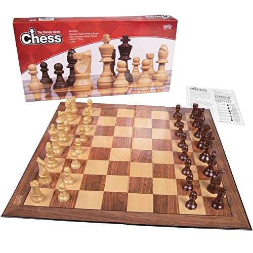 Crazy Games Chess Set: Classic Cardboard, Plastic Pieces