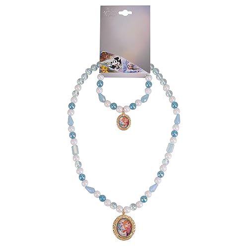 Girls Frozen Princess Necklace and Bracelet Set