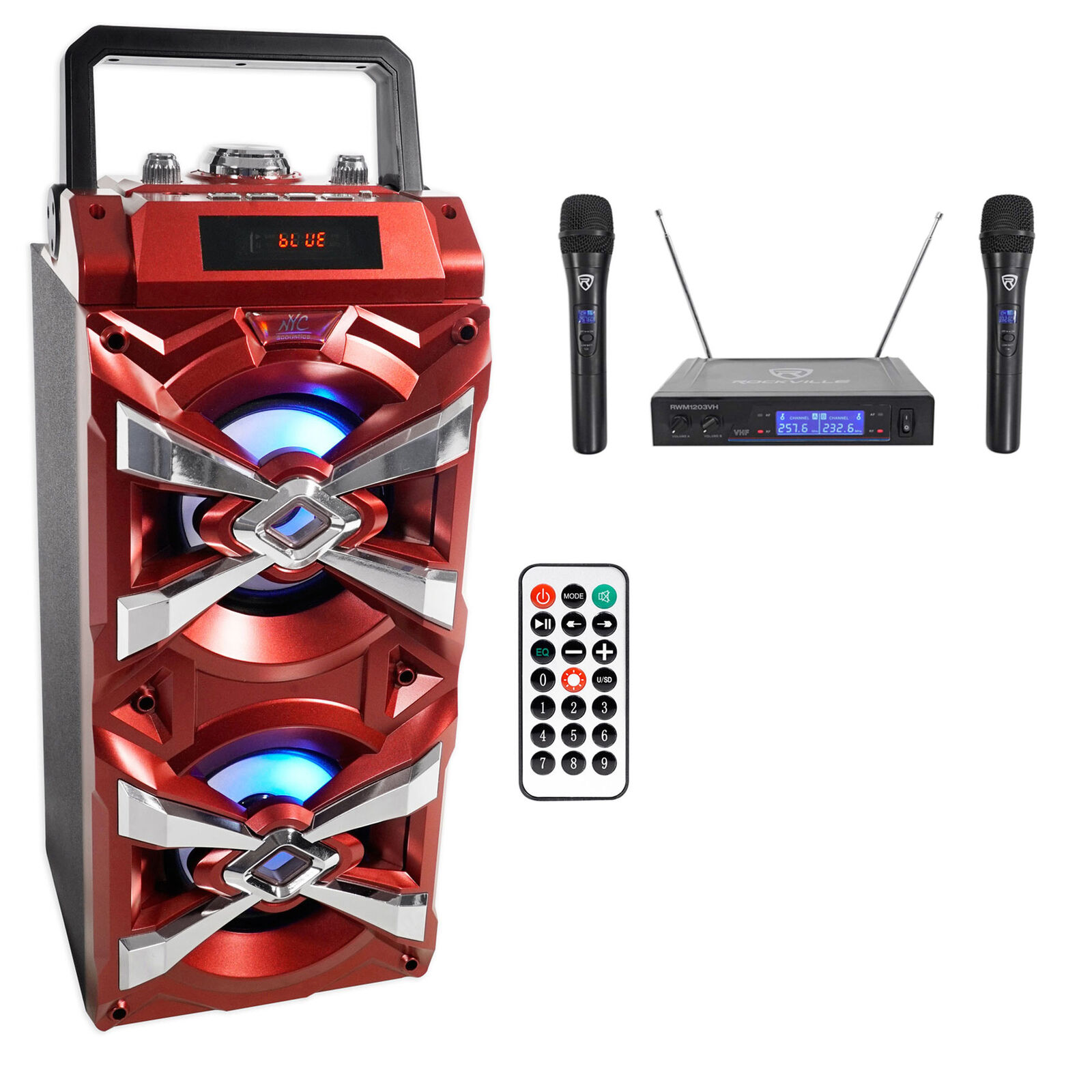 X-Tower Karaoke System with Bluetooth and LED's