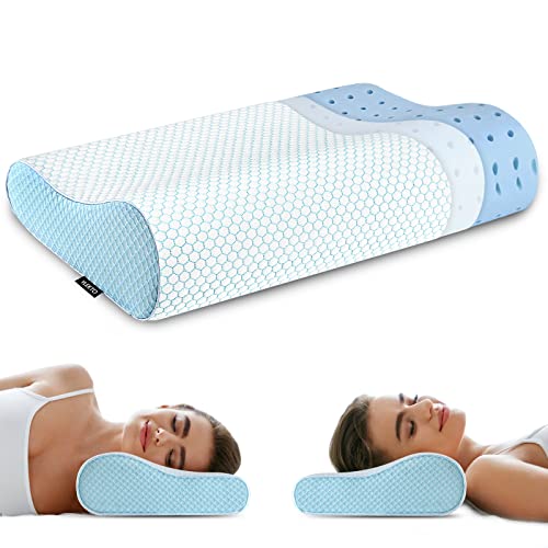 Queen Size Memory Foam Neck Pillows - Assorted Colors