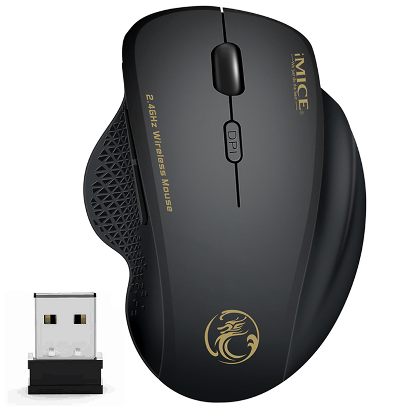 Ergonomic Wireless Mouse with USB Receiver
