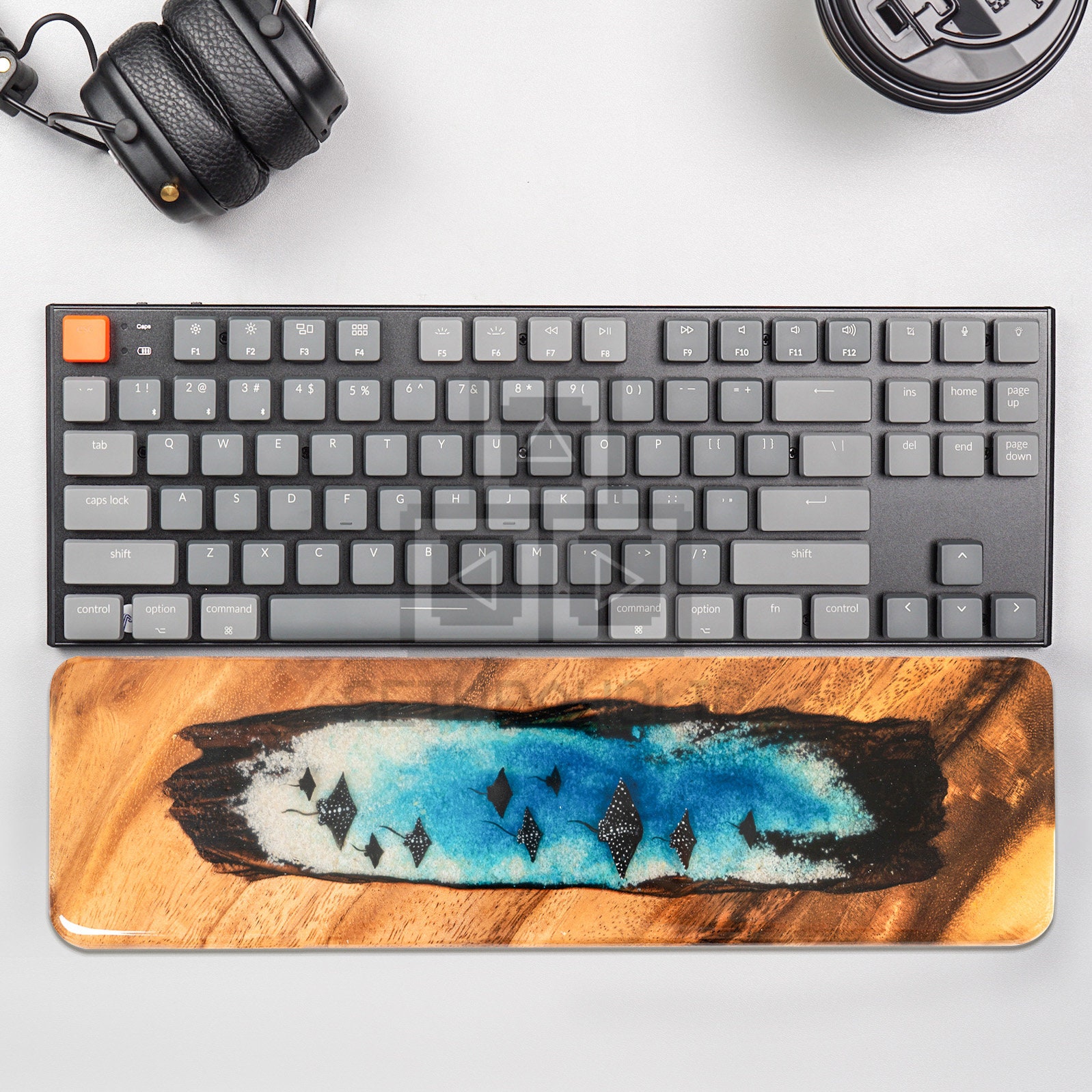 Koi Pond Keyboard and Mouse Wrist Rest Set