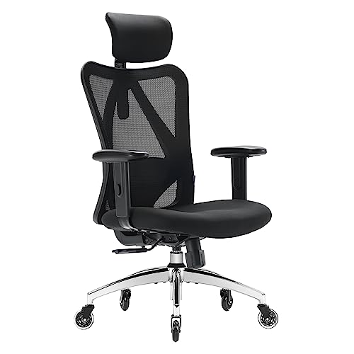Ergonomic Office Chair with Headrest and Lumbar Support