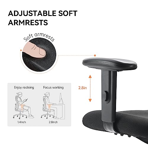 Ergonomic Office Chair with Headrest and Lumbar Support