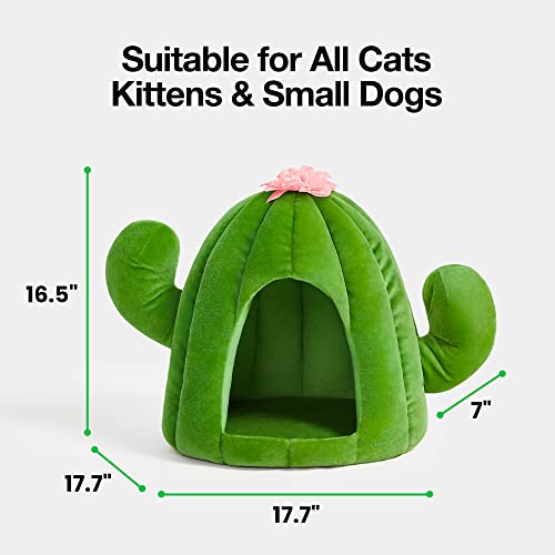 Cactus Cat House with Washable Cushion Pad