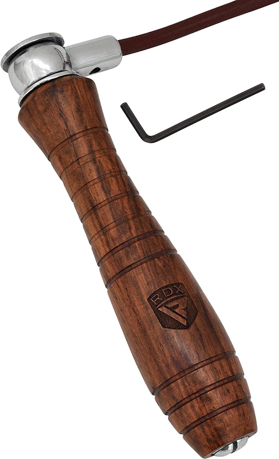 RDX Adjustable Leather Weighted Jump Rope