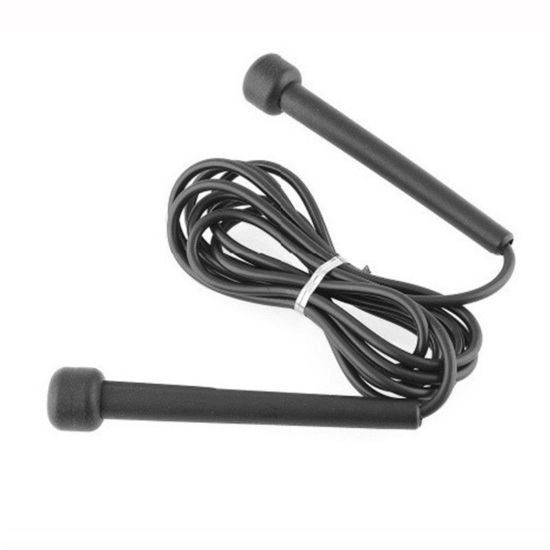 Black 9ft Speed Jump Rope for Boxing Fitness