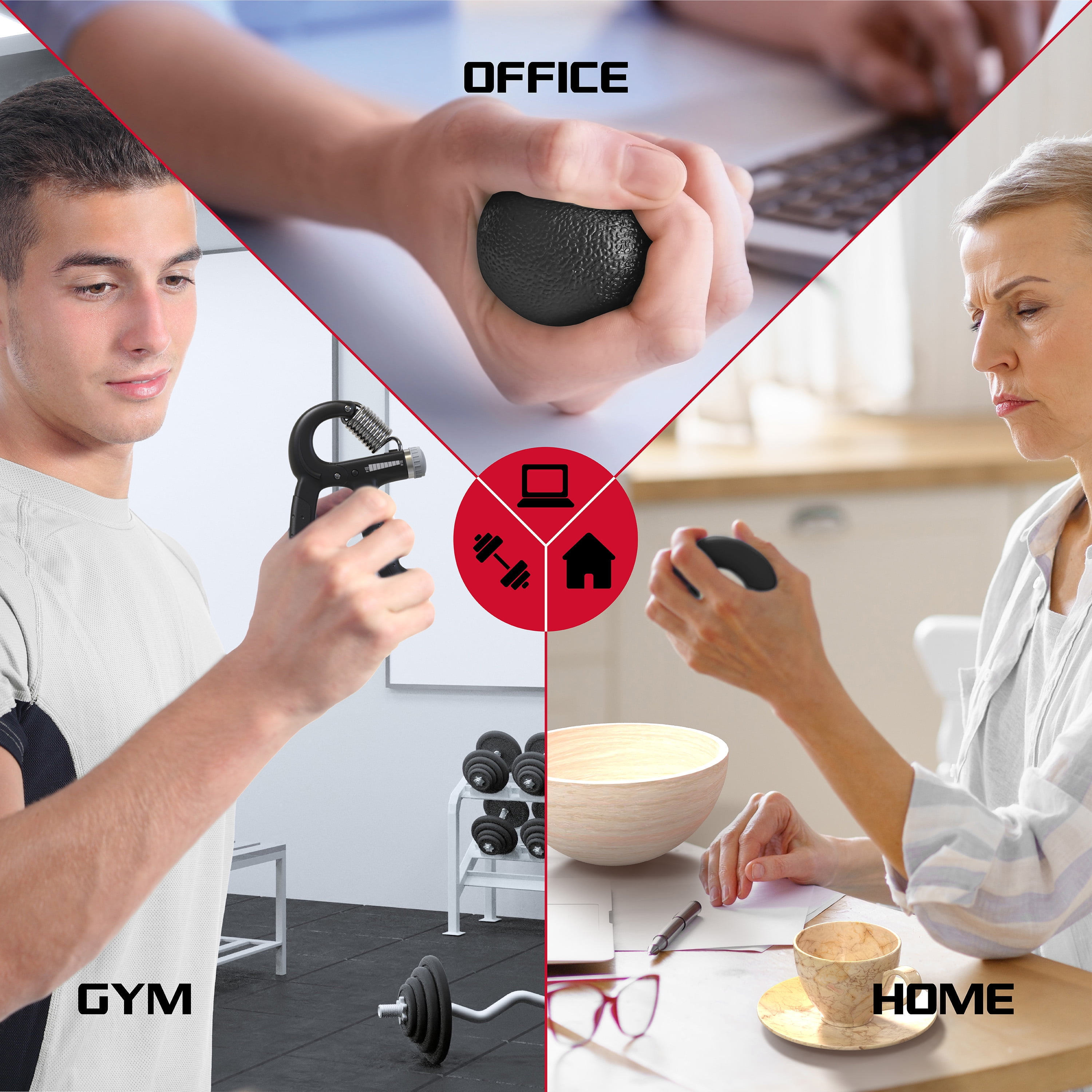 FitRx PowerFlex Hand Grip Strengthener Set