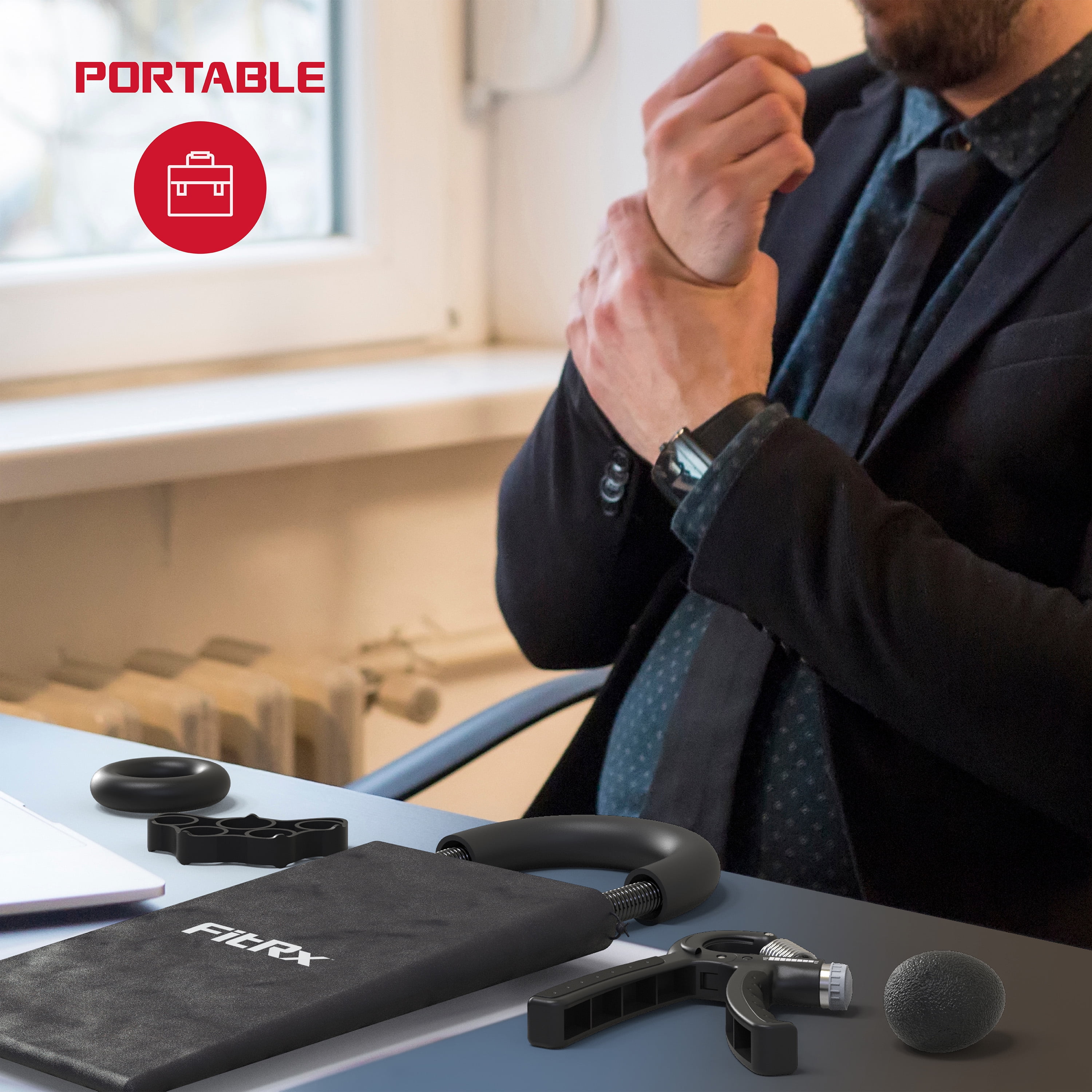 FitRx PowerFlex Hand Grip Strengthener Set