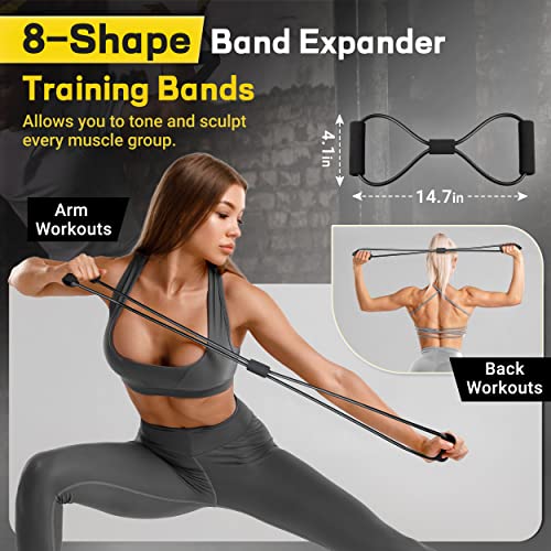 Boxing Workout Set: Resistance Bands with Door Anchor