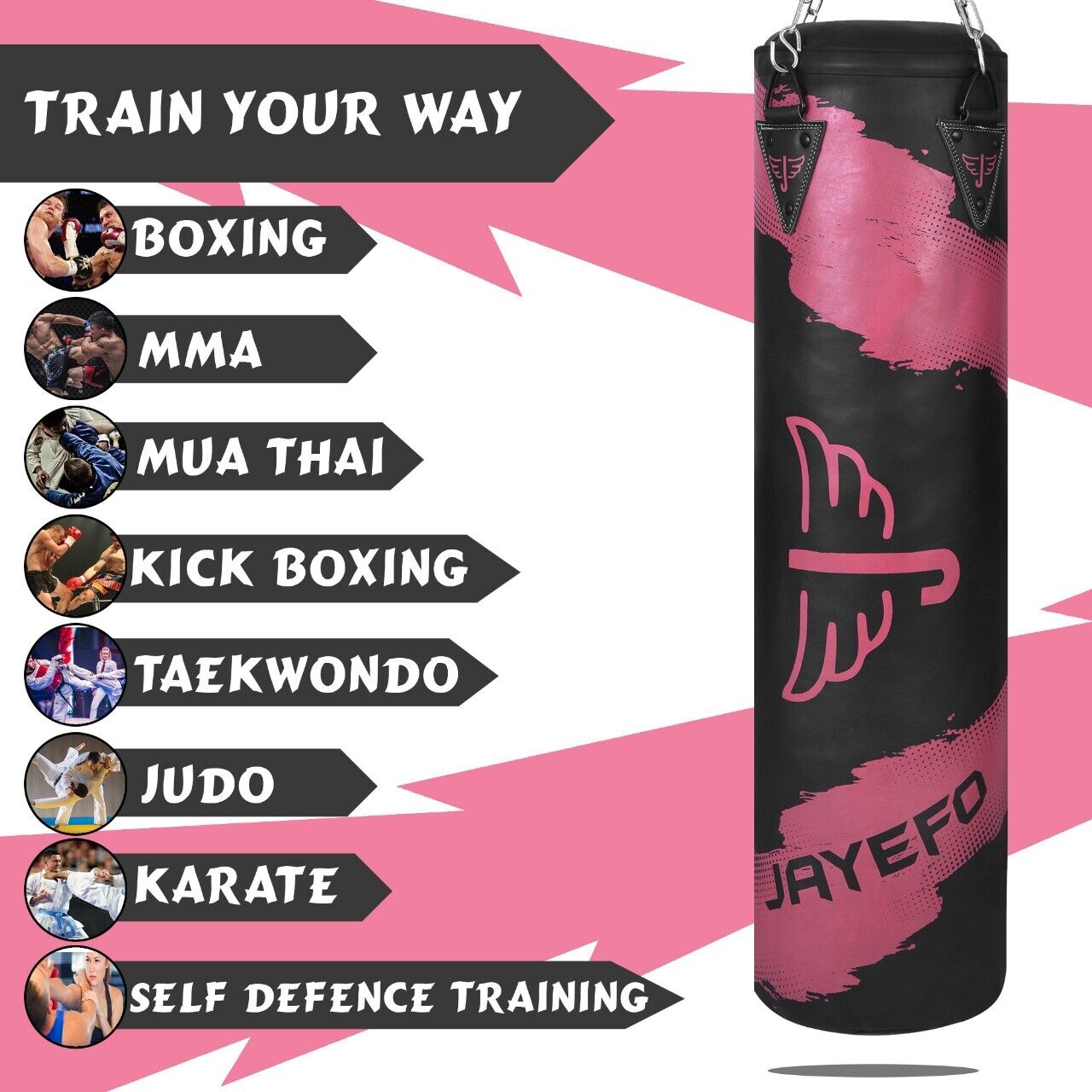 16-Piece Heavy Boxing Bag Set for MMA, Muay Thai & Kickboxing