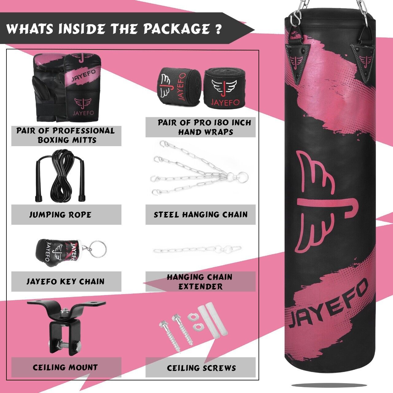 16-Piece Heavy Boxing Bag Set for MMA, Muay Thai & Kickboxing