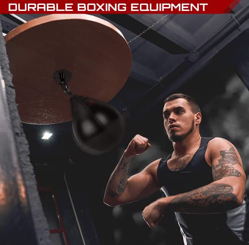 Quality Leather Boxing Speed Bag Set with Carry Bag