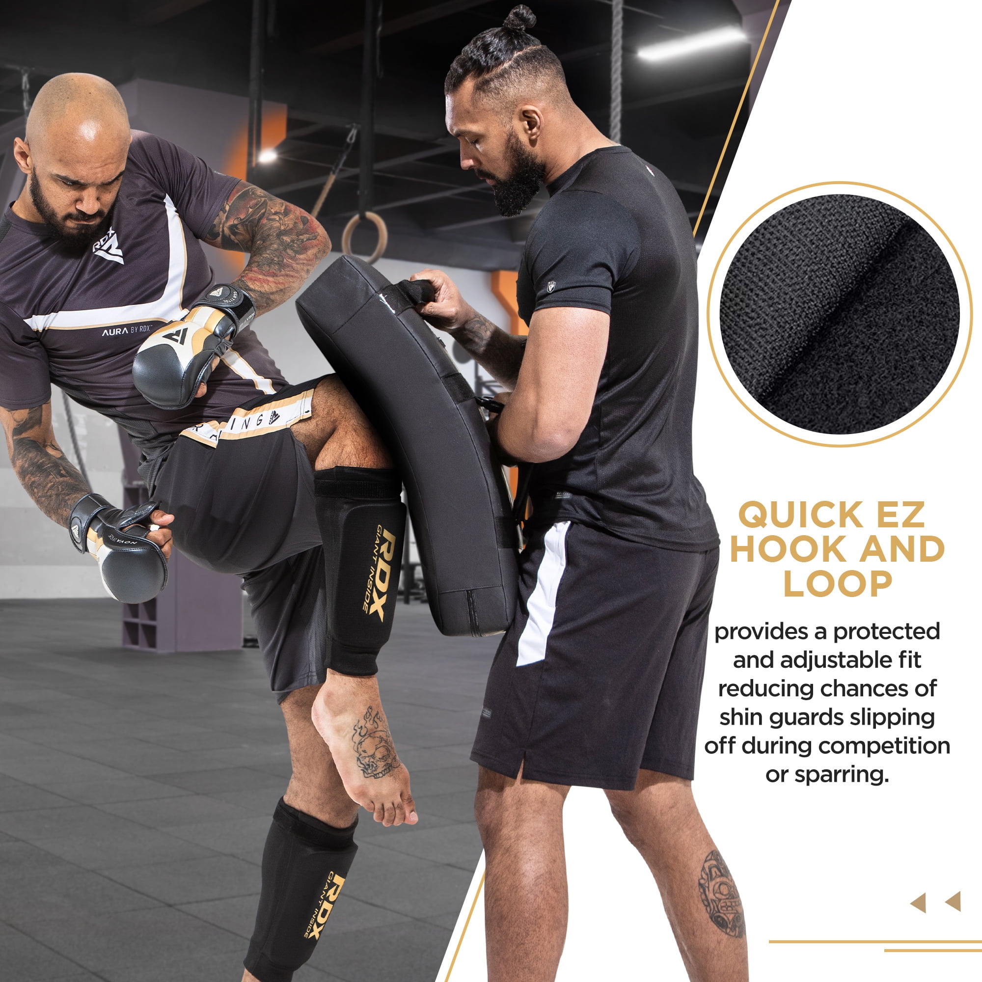 RDX Shin Guard with Foam Pads: Boxing Leg Protection