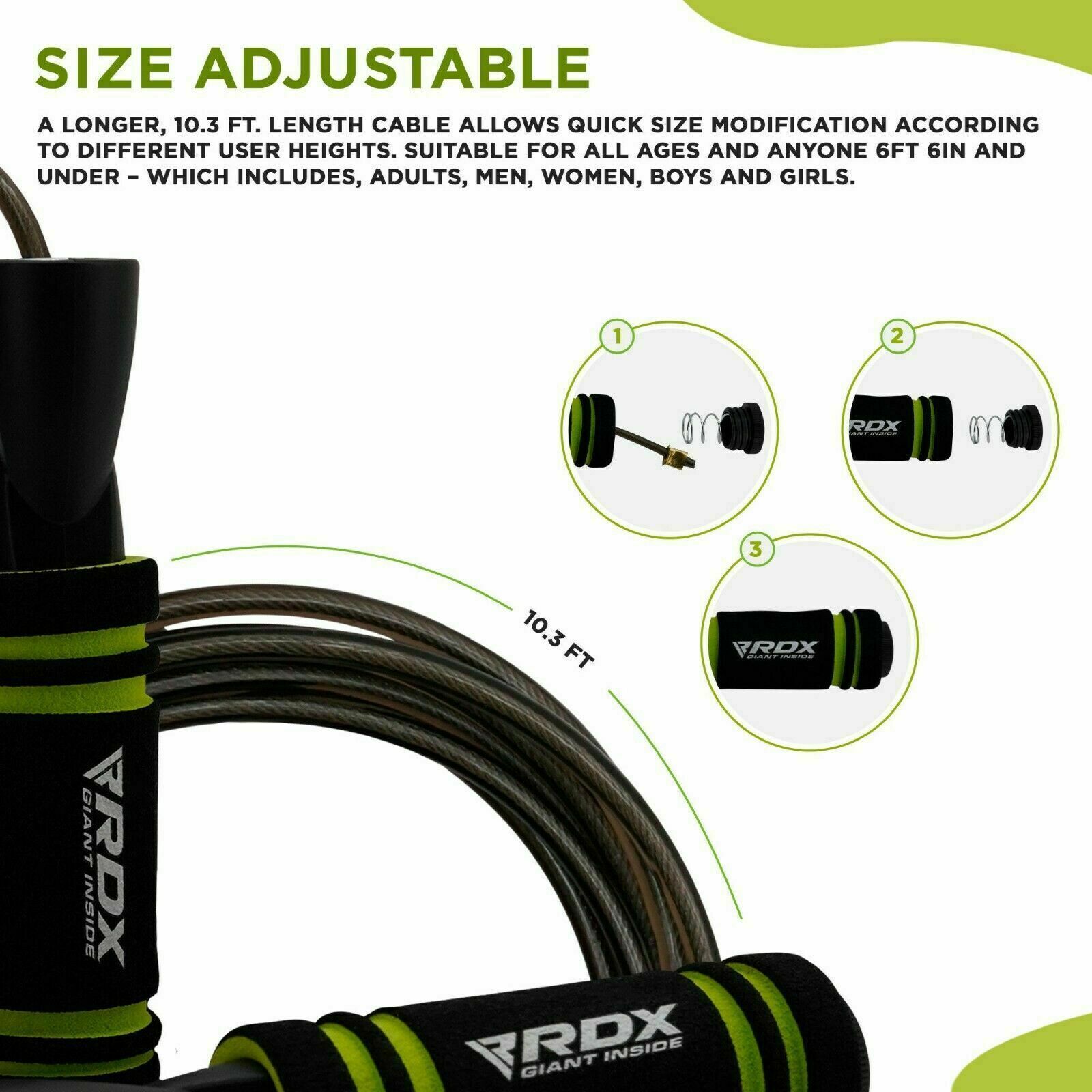 RDX Boxing MMA Speed Jump Rope