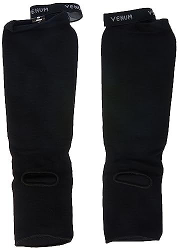 Black Venum Kontact Shinguards - One Size
