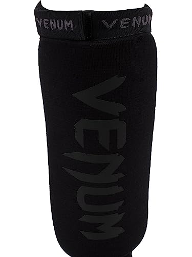 Black Venum Kontact Shinguards - One Size