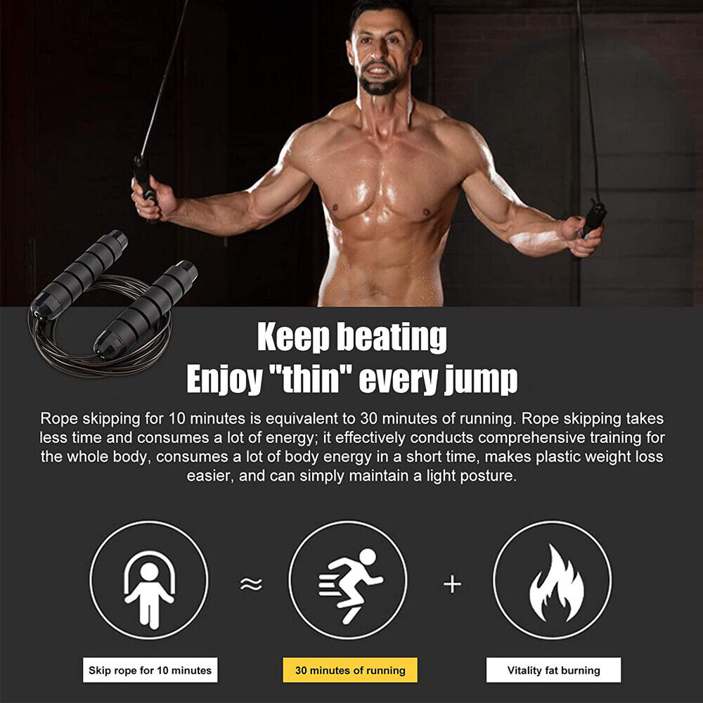 Adjustable Speed Jump Rope for Boxing Fitness