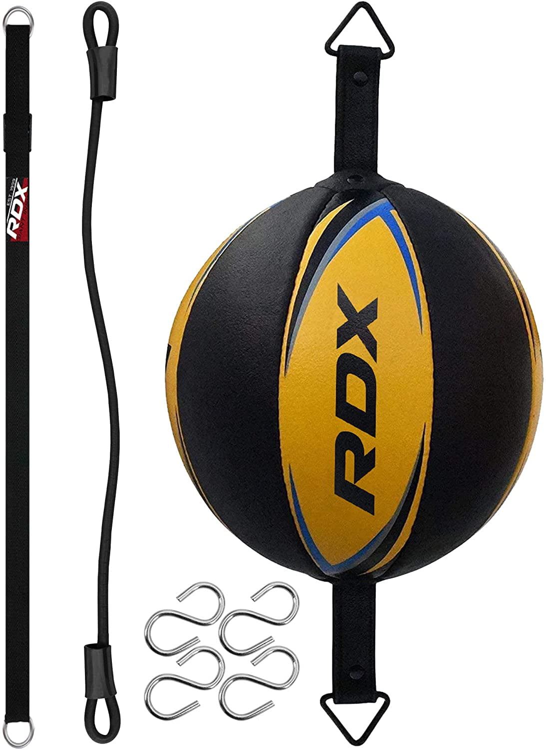 RDX Boxing Speed Ball Platform Adult, Double End Ball - Yellow