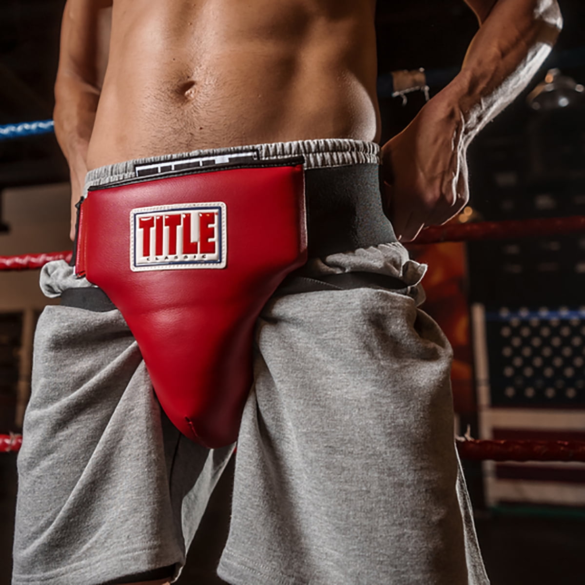 Title Boxing Classic Plus Groin Protector - Large - Red/Black