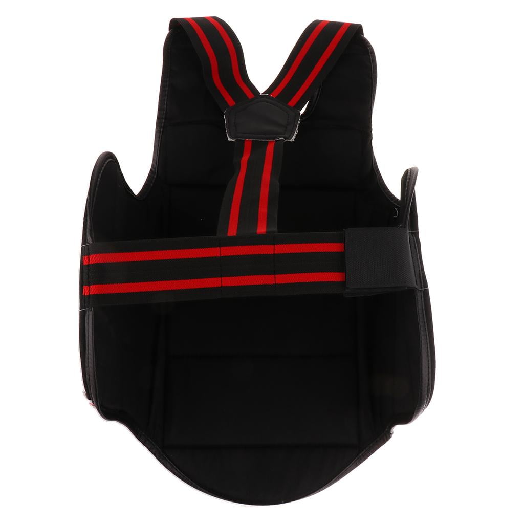 Black Sanda Boxing Karate Chest Protector - Adults/Kids, XS