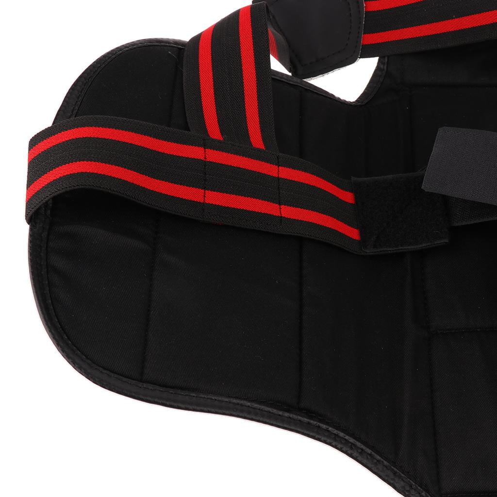 Black Sanda Boxing Karate Chest Protector - Adults/Kids, XS