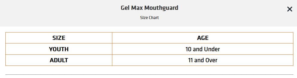 Shock Doctor Gel Max Mouth Guard, Adult, Blue/Black