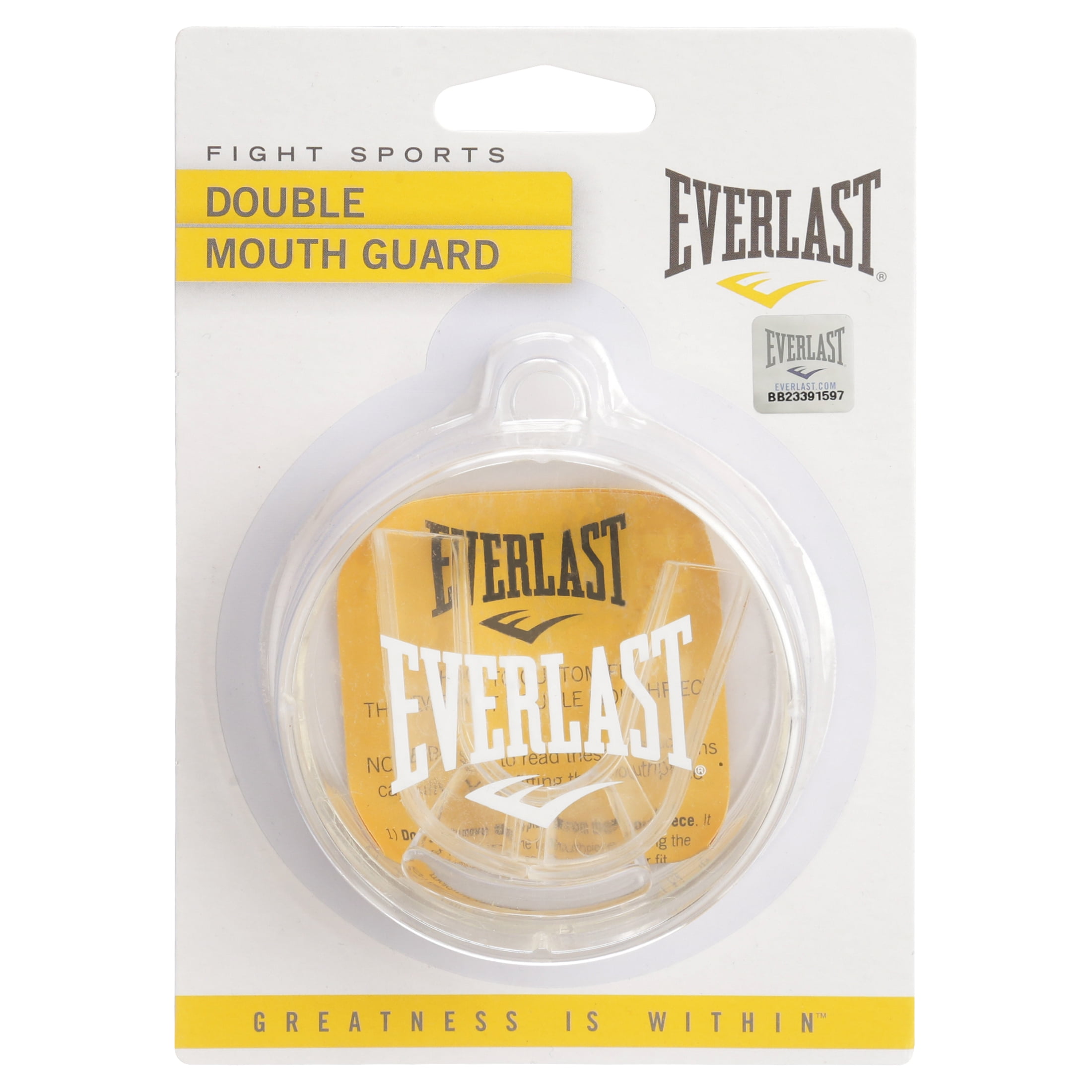 Everlast Clear Double Mouth Guard for Boxing & More