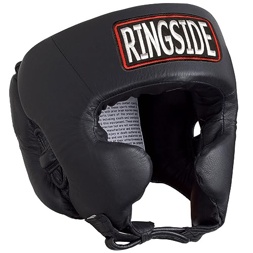 Competition-Like Boxing Headgear with Cheeks - Black, Large