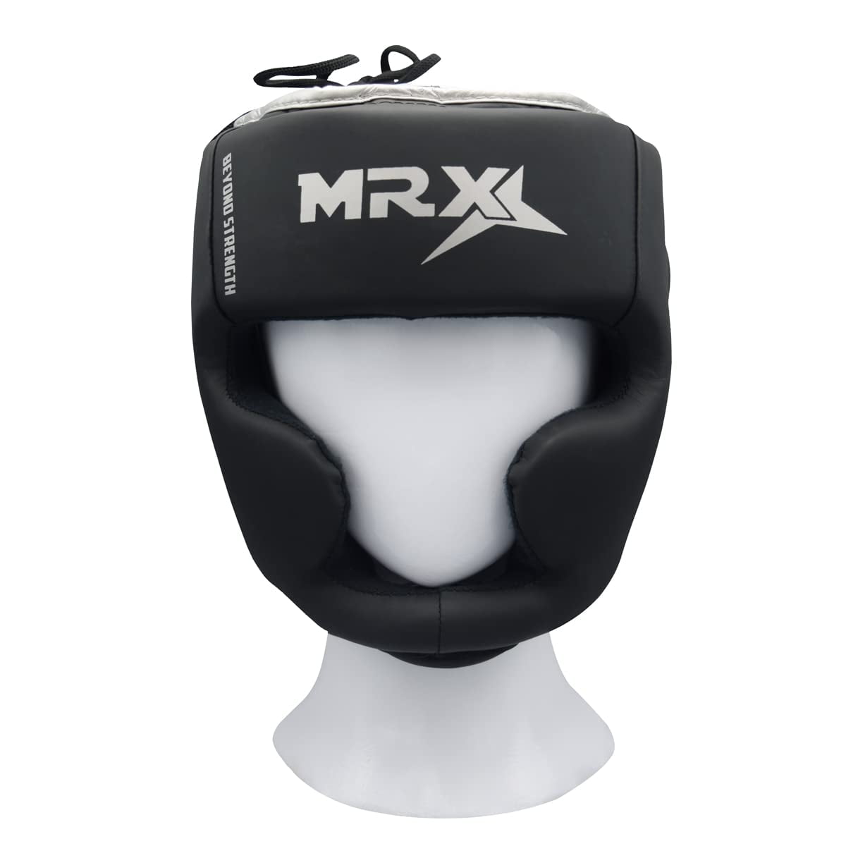 MRX Pro MMA Training Headguard - Black/Silver S/M