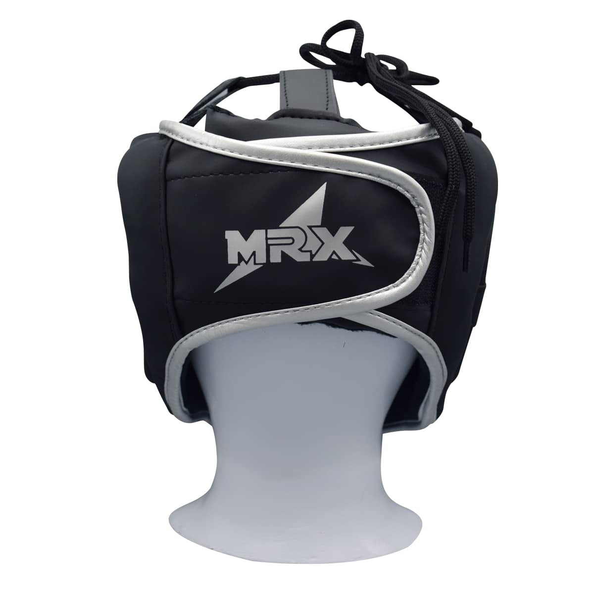 MRX Pro MMA Training Headguard - Black/Silver S/M