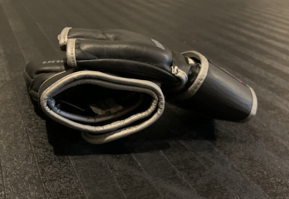 Black Competition Pro Style MMA Gloves