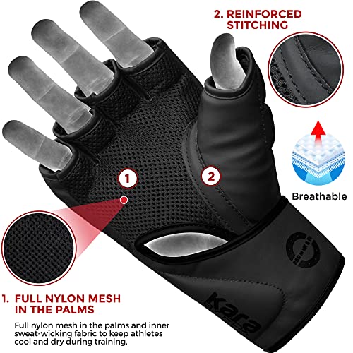 RDX MMA Gloves - Maya Hide Leather, Cage Fighting