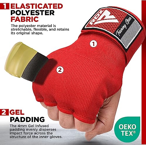 RDX Gel Boxing Hand Wraps Inner Gloves, 75cm Long