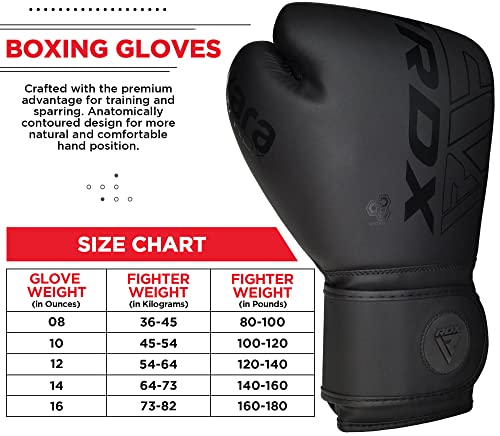 RDX Boxing Gloves Pro Training, Maya Hide Leather