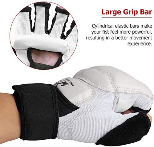 LangRay Boxing Gloves for Sparring Training, White M