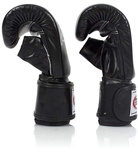 Fairtex TGO3 Open Thumb Boxing Gloves (Black/Large)