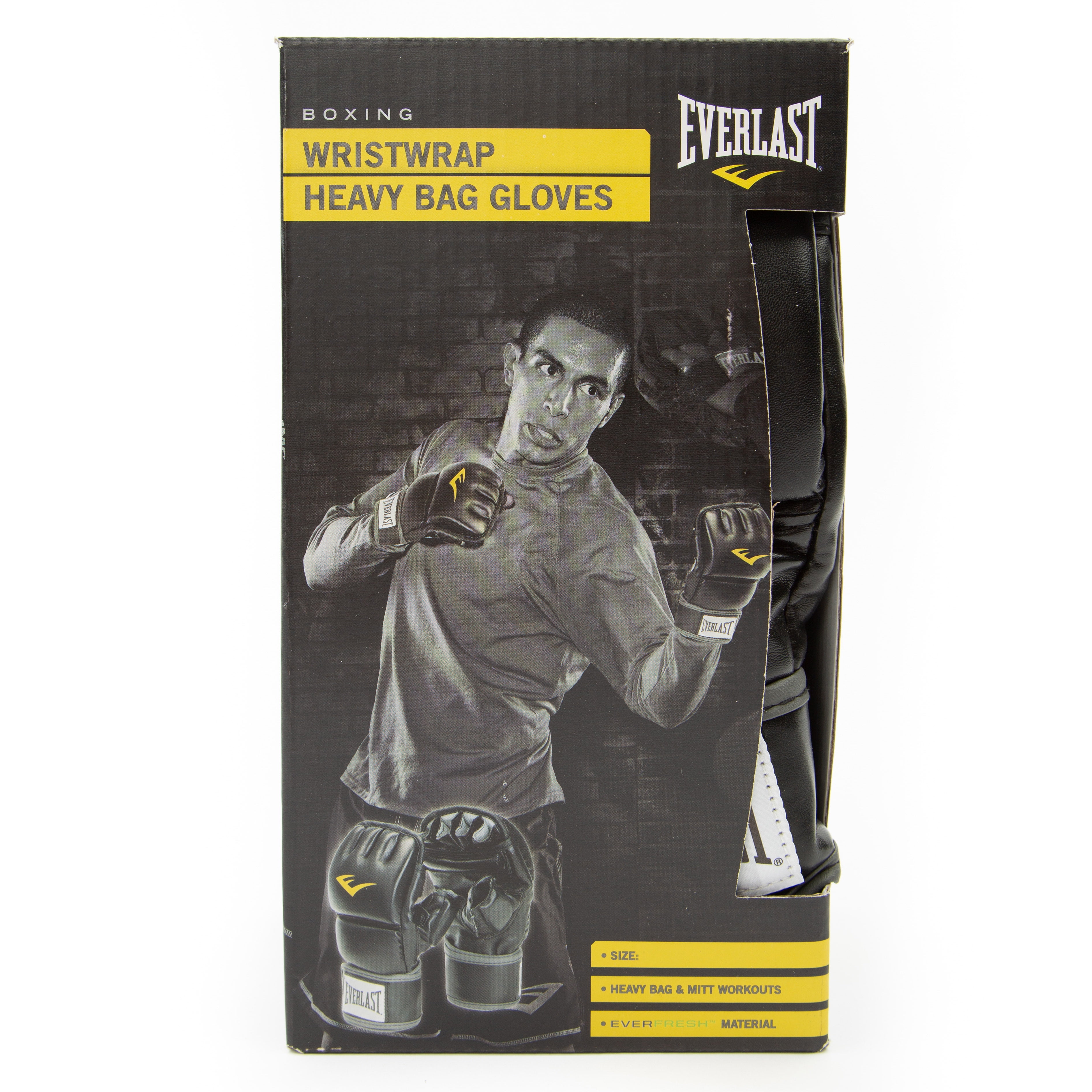 Everlast Black Wristwrap Boxing Heavy Bag Gloves