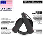 Speed Jump Rope with Ball Bearings and PVC Cable