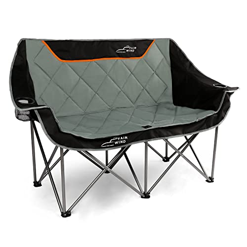 Oversized Padded Camping Loveseat Chair - 650 LB Support