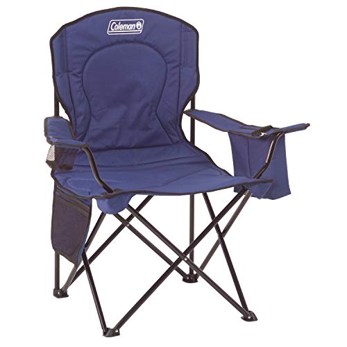 Coleman Blue Oversize Quad Chair with Cooler