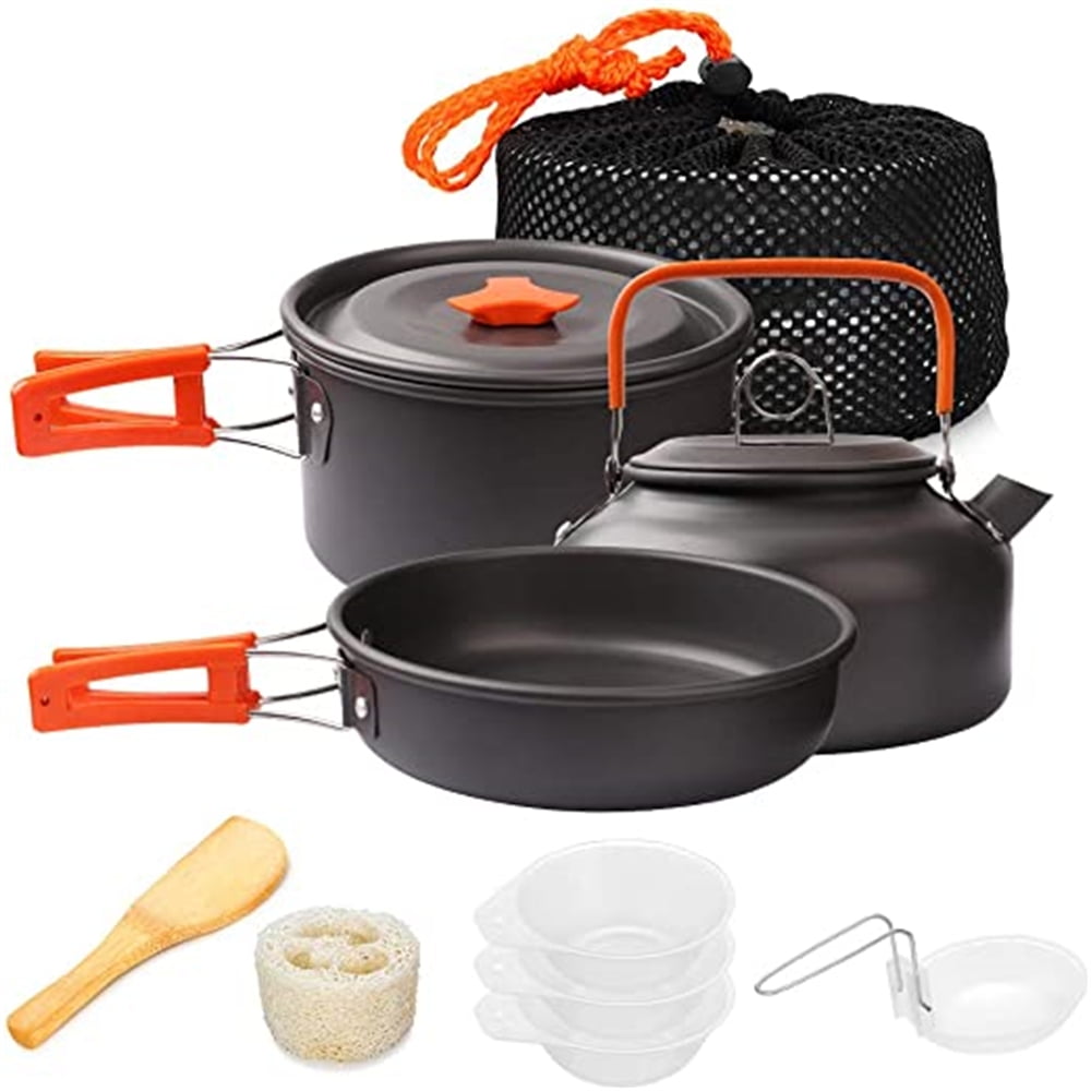 Gutsdoor Camping Cookware Set with Utensils and Storage