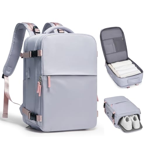 Light Purple Casual Daypack Backpack for Travel