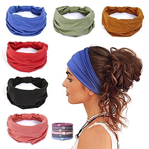 GILI 6 Pack Non-Slip Headbands for Yoga